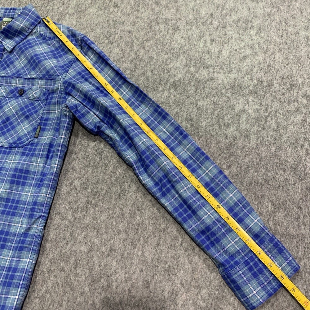 Stio Shirt Men's Blue Plaid Flannel Camping Outdoor Hiking Cotton (2237) -Size M - Picture 11 of 15
